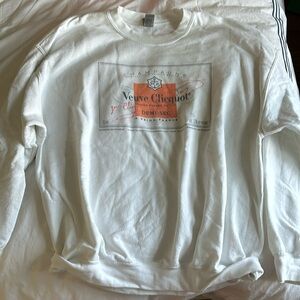 White Veuve Clicquot sweatshirt